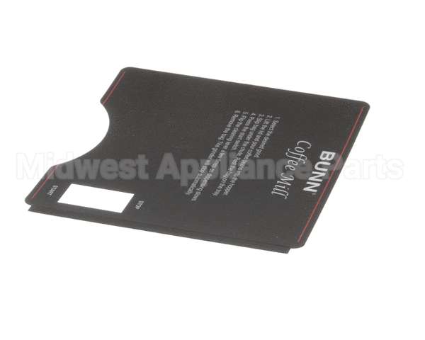 39957.0000 Bunn Decal, Grinder W/Switch(G2/G3
