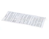 3A1272-01 Hoshizaki Control Box- Label