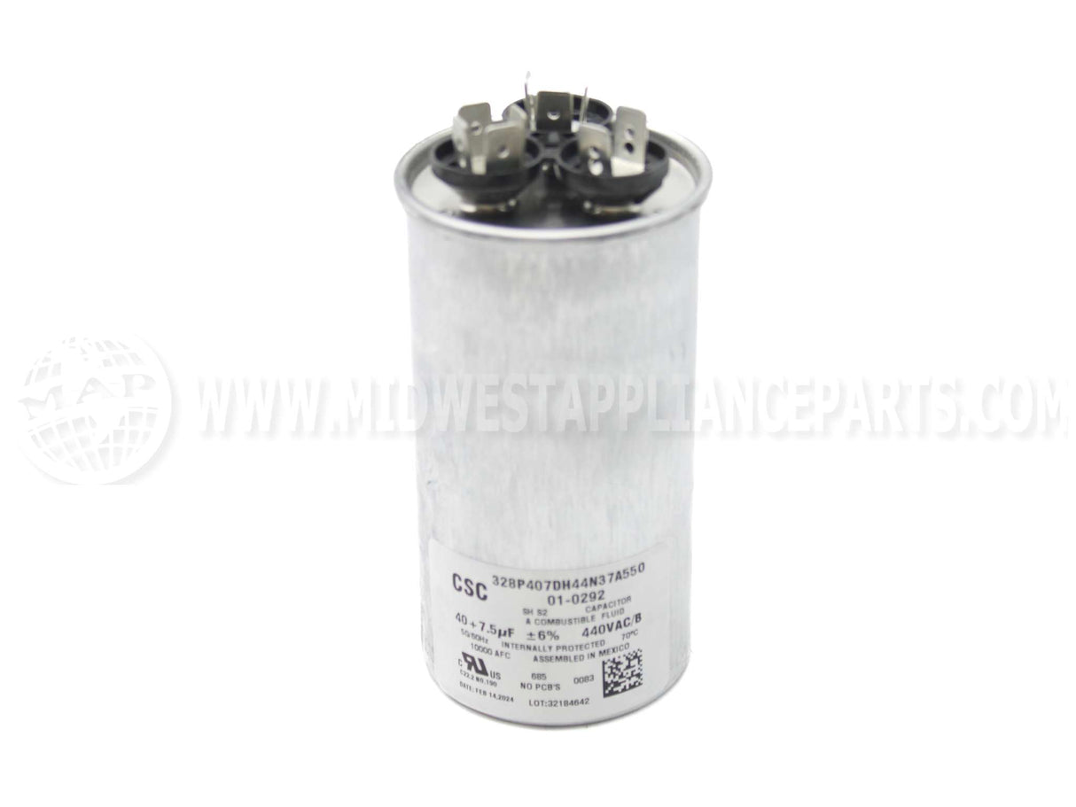 01-0292 Nordyne 40/7.5Mfd 440V Dual Capacitor