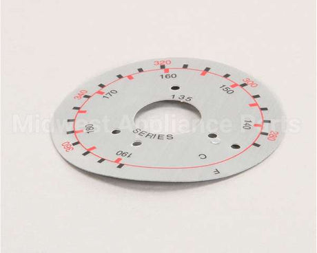 8021470 Frymaster Label, Dial Plate 135 Series