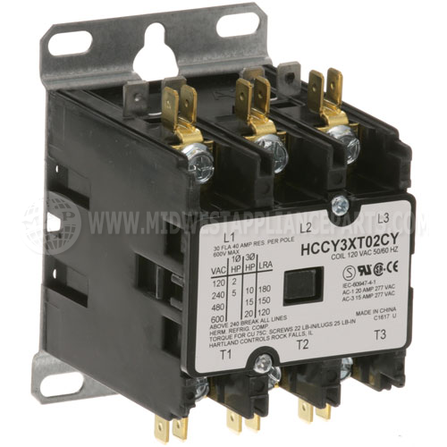 BL7633 Compatible Blodgett Contactor 3P 30/40A 120V