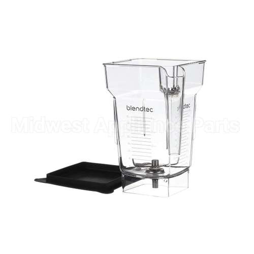 40-609-61 Blendtec 4 Sided Jar W/Soft Blk Lid