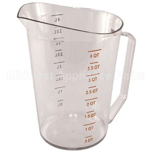 400MCCW-135 Compatible Cambro 4 Qt Measuring Cup-135 Clear