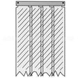 401SA6043184 Compatible Kason Kason - 401Sa6043184 Strip Curtain, 31 X 84