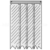 401SA6043184 Compatible Kason Kason - 401Sa6043184 Strip Curtain, 31 X 84