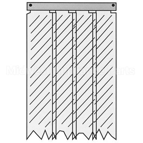 401SA8085090 Compatible Kason Kason - 401Sa8085090 Strip Curtain