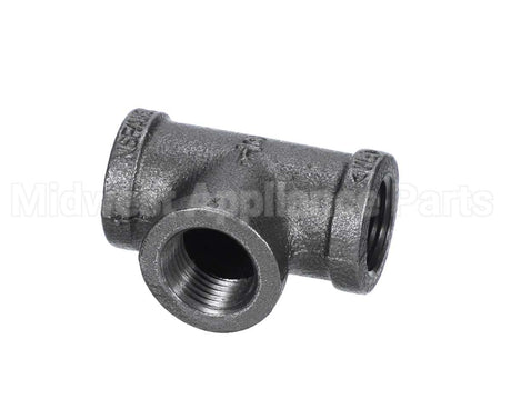40296 Giles Tee,1/2 Npt Black Pipe