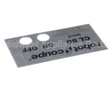 406860 Robot Coupe Cl50D Ul Front Plate
