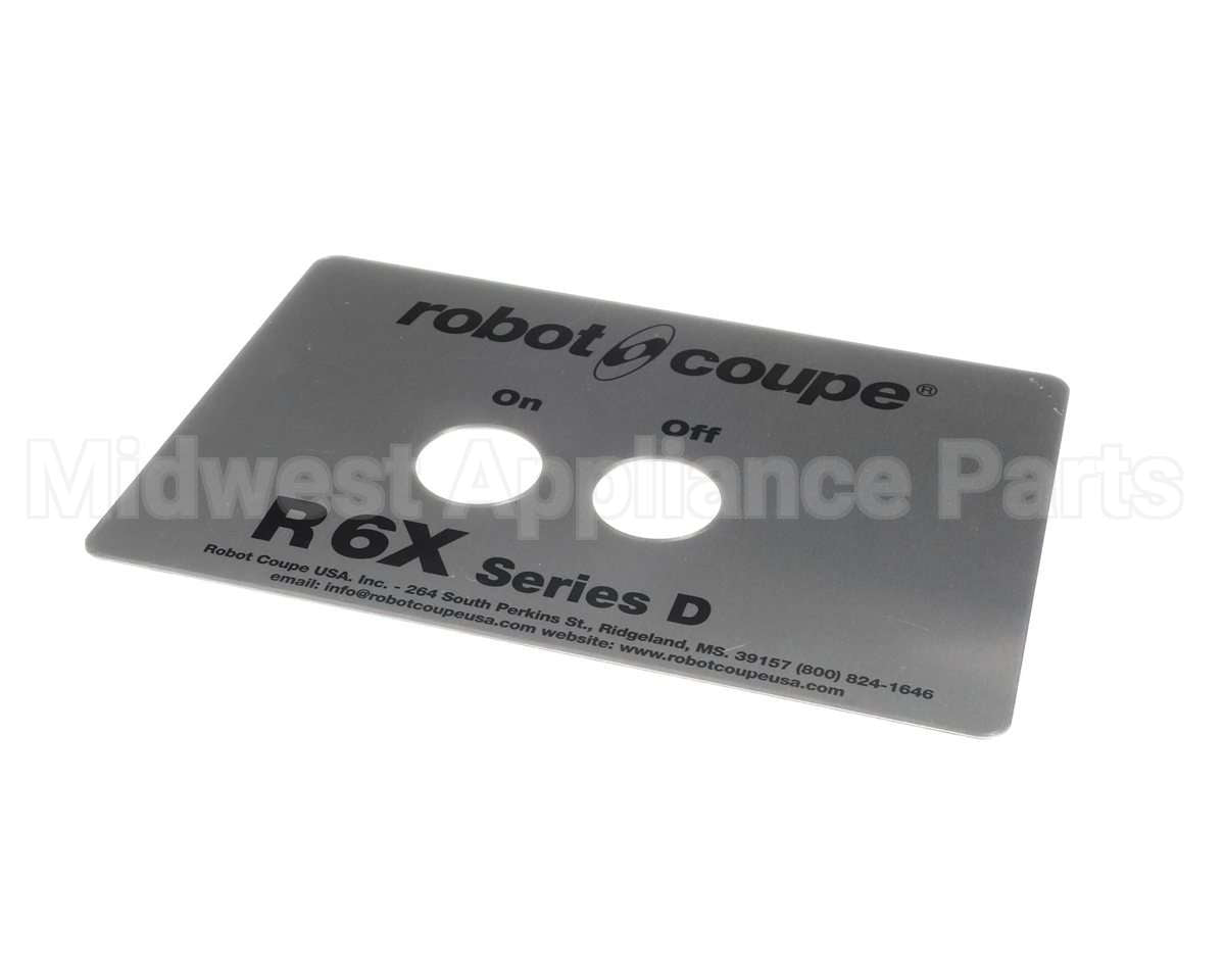 407233 Robot Coupe Front Plate R6X Series D
