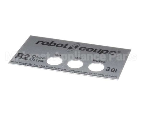 407903 Robot Coupe R2U Dice Front Plate