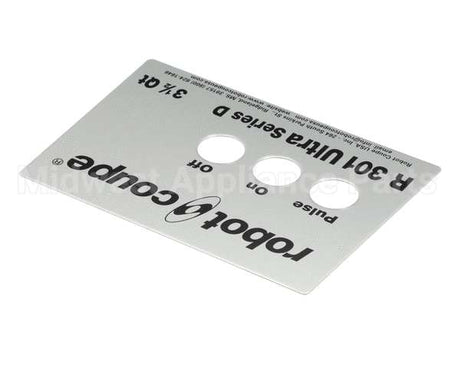 408017S Robot Coupe Front Plate R301U Series D