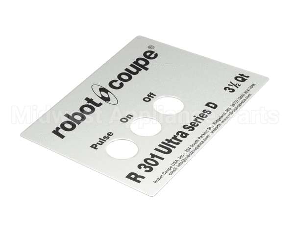 408017S Robot Coupe Front Plate R301U Series D