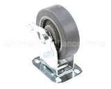 40806 Giles Caster, 5-In, Rigid, W/Brake, Plate Moun