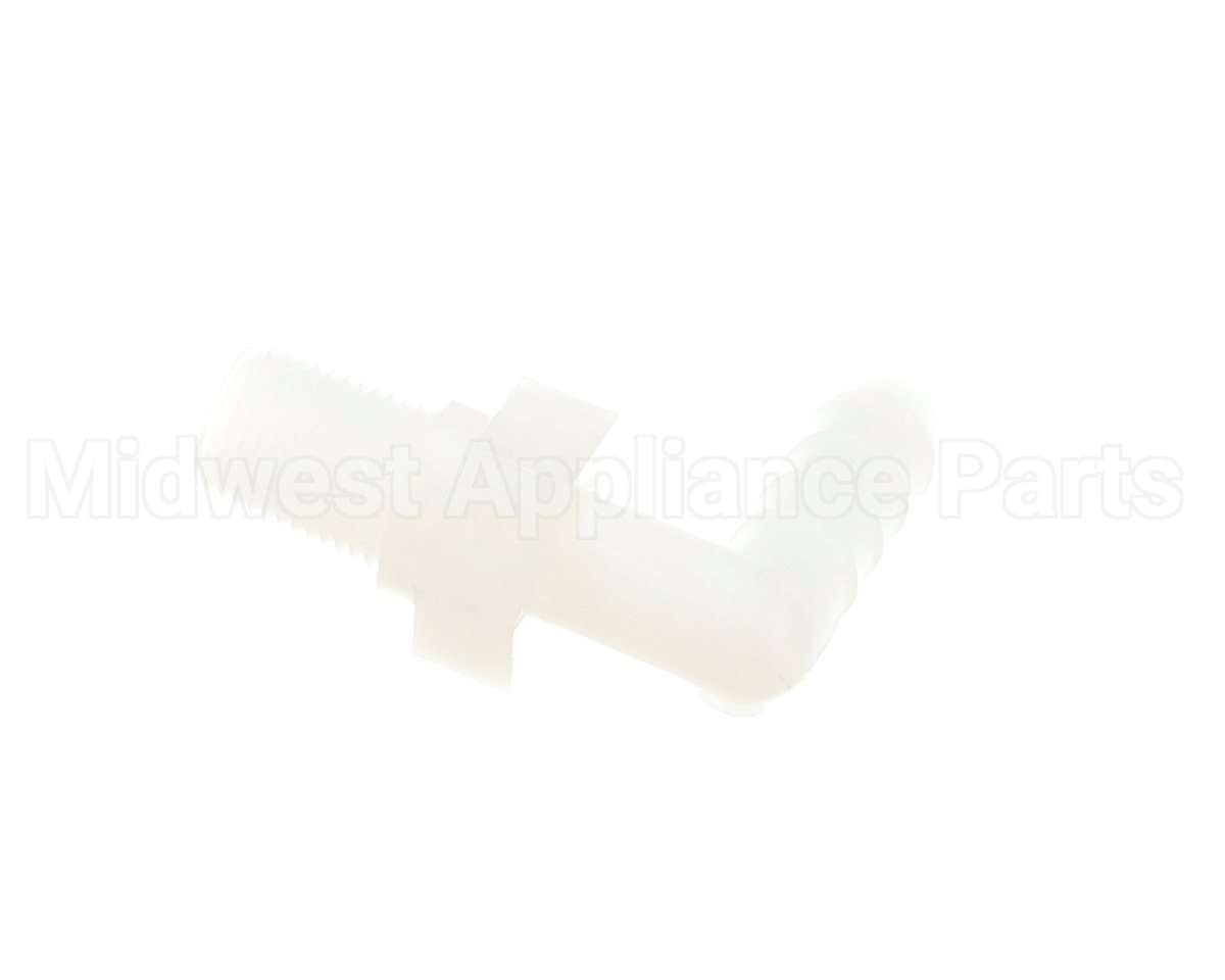 40880 Giles Fitting, 1/4 Barbed, 90-El, Nyl, 1/4 Npt