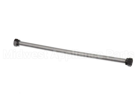 40907 Giles Corrugated Hose, 18-In, Ss, W/Nuts