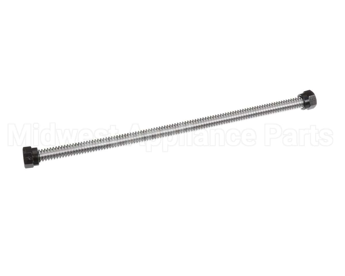 40907 Giles Corrugated Hose, 18-In, Ss, W/Nuts