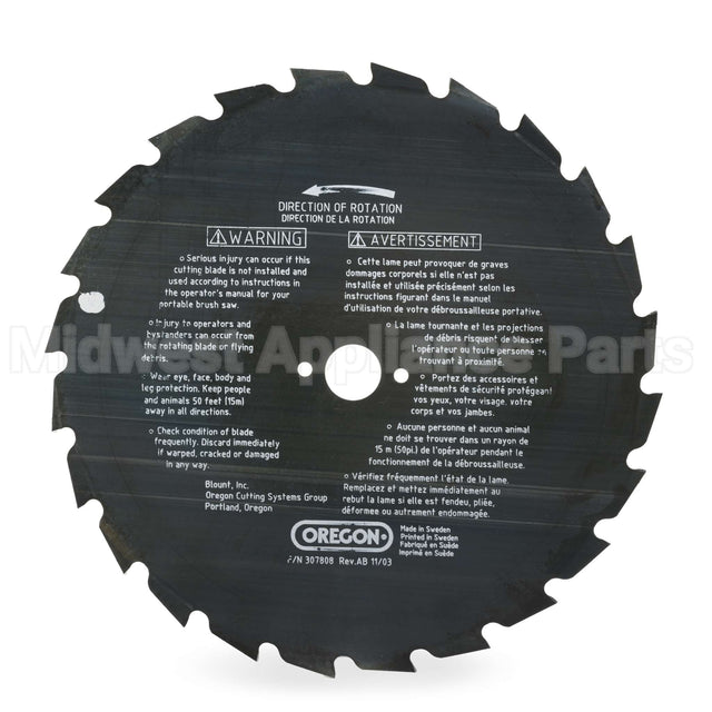 41-936 Oregon Maxi Brush Blade 9In 24 Teeth