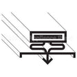 41155 Compatible Ultrafryer Gasket, Door, 15-5/8"X26-7/8"