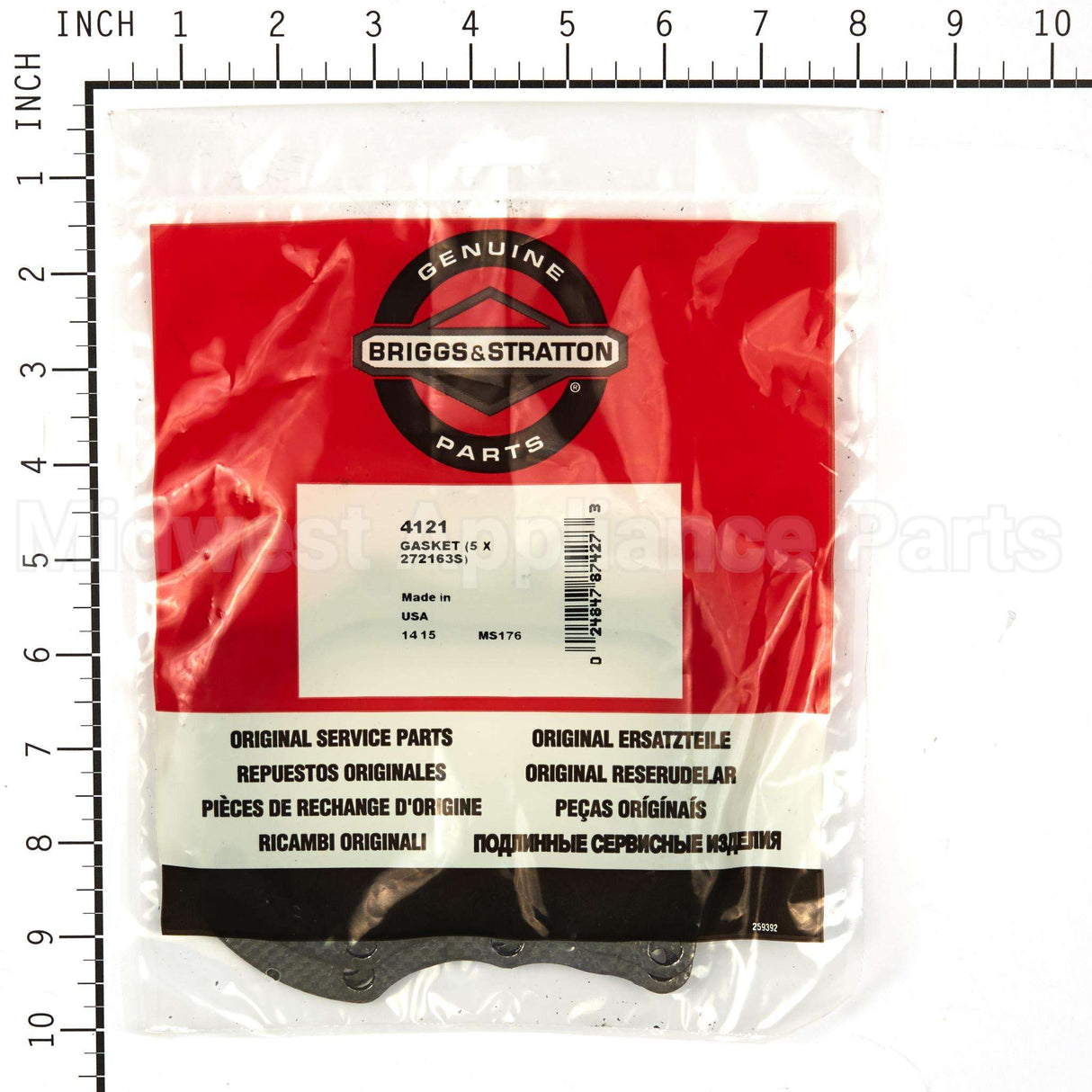 4121 Briggs & Stratton Gasket (5 X 272163S)