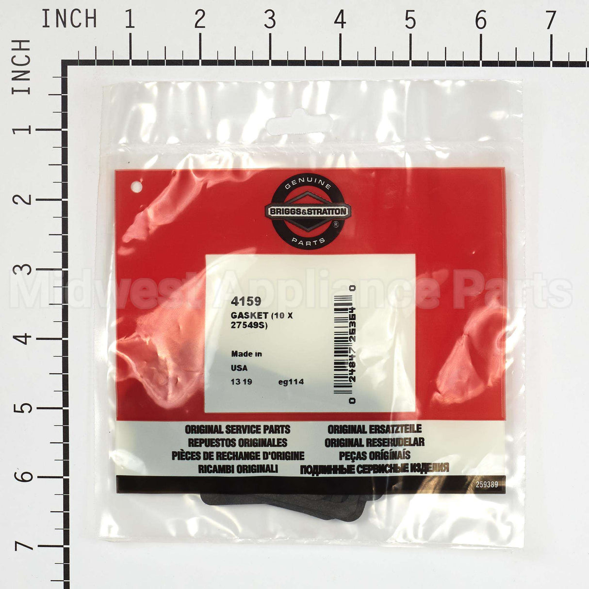 4159 Briggs & Stratton Gasket (10 X 27549S)