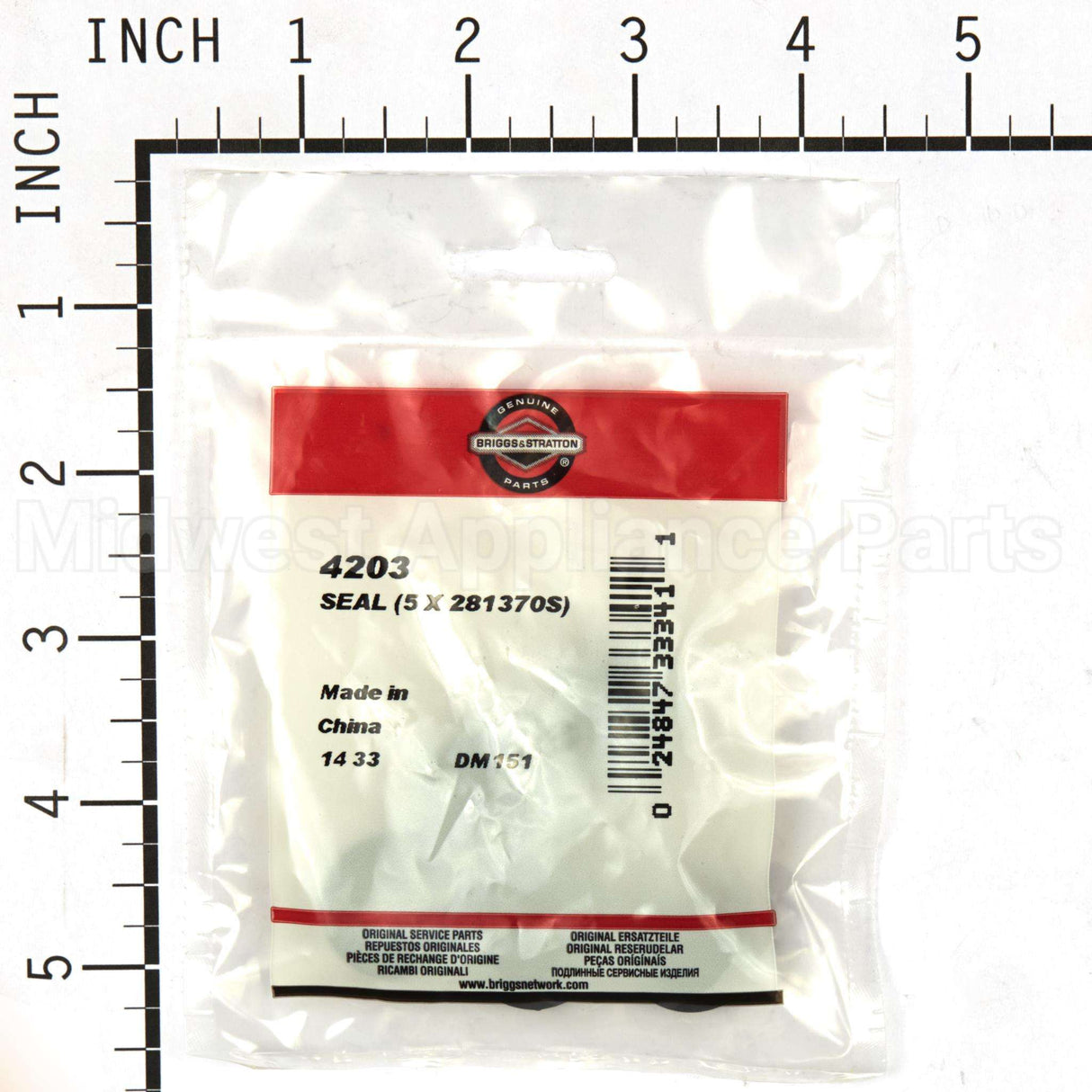 4203 Briggs & Stratton Seal (5 X 281370S)