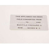 421727-15 Compatible Hobart Convrsion(Gas)Blank Labl