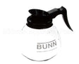 42400.0103 Bunn Decanter,Glass-Blk 12C 3/Cs