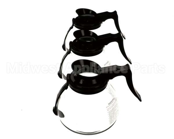 42402.7055 Bunn Decanter,Gl-Blk No Logo 3/Cs W/Rfid