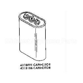 4318106 Whirlpool Capacitor