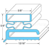 43493 Compatible Traulsen Gasket, Door 23 3/8" X 29 3/8"