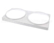 44-01139 Master-Bilt 2-Hole Can Holder Dd's White