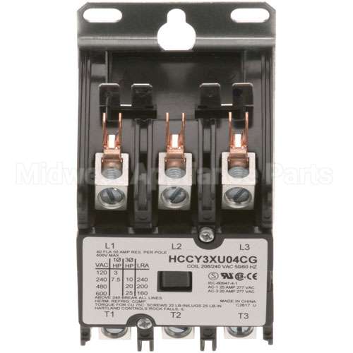 011184 Compatible Keating Contactor 3P 40/50A 208/240V