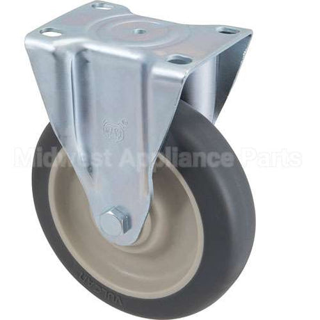 4501-1 Compatible Rubbermaid Caster, Plate, 5", Rgd, Gry