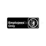 4506 Compatible Traex Employees Only Sign 3 X 9 In English