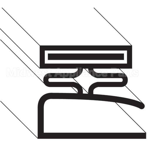 4507 Compatible Traulsen Door Gasket 21 1/2" X 29 1/2"