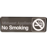 4513 Compatible Traex Sign, No Smoking, Black, 3X9"