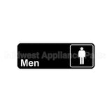 4515 Compatible Vollrath Sign, Men(Black, 3X9")