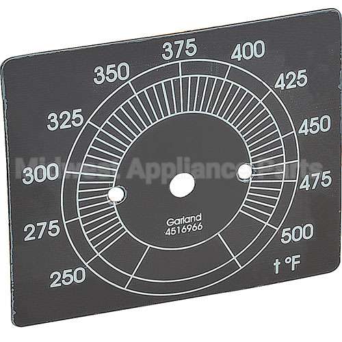 4516966 Compatible Garland Dial Scale 250-500F