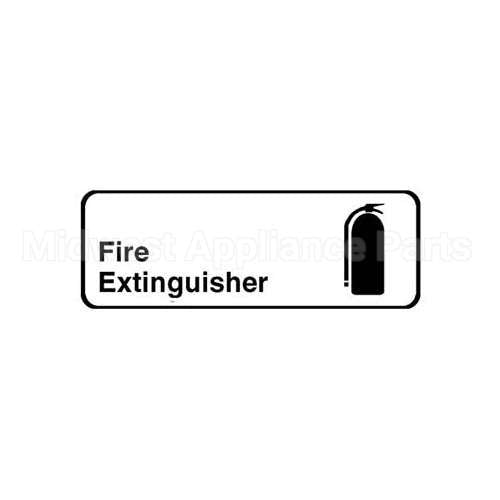 4518 Compatible Traex Sign, Fire Extinguisher, 3X9"