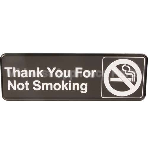 4521 Compatible Vollrath Sign, No Smoking, Blk