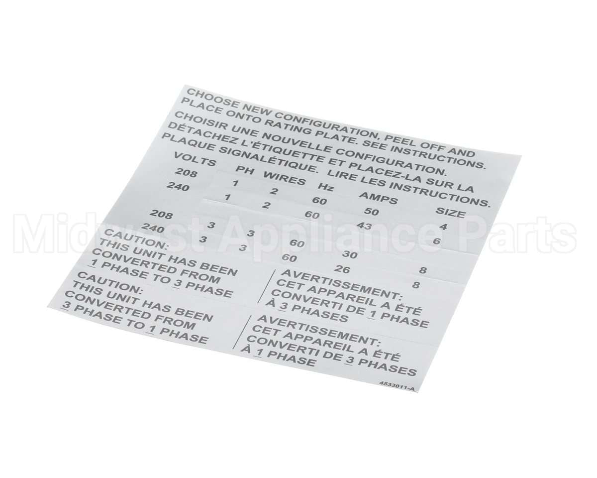 4533009 Garland Kit, Elec Phase Convert Full S