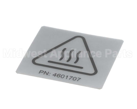 4601707 Garland Label - Iso Caution Hot
