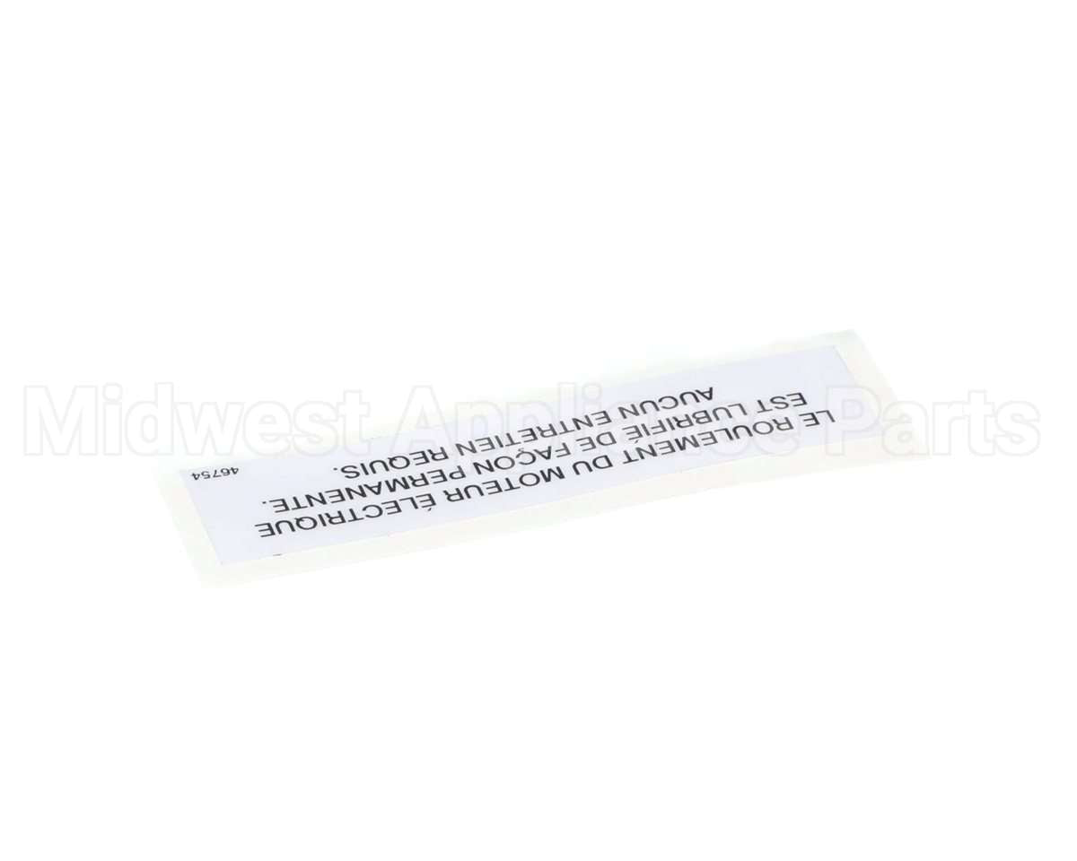46754 Henny Penny Label-Elec.mtr French