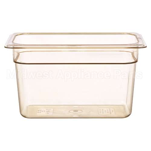 46HP-772 Compatible Cambro Pan, Food, H-Pan, 1/4, 6"D, Amber