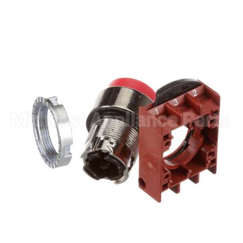 490159 Ultrasource Push Button, Red