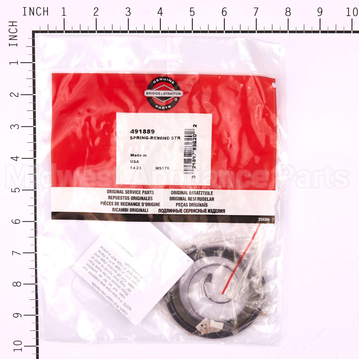 491889 Briggs & Stratton Spring-Rewind Str