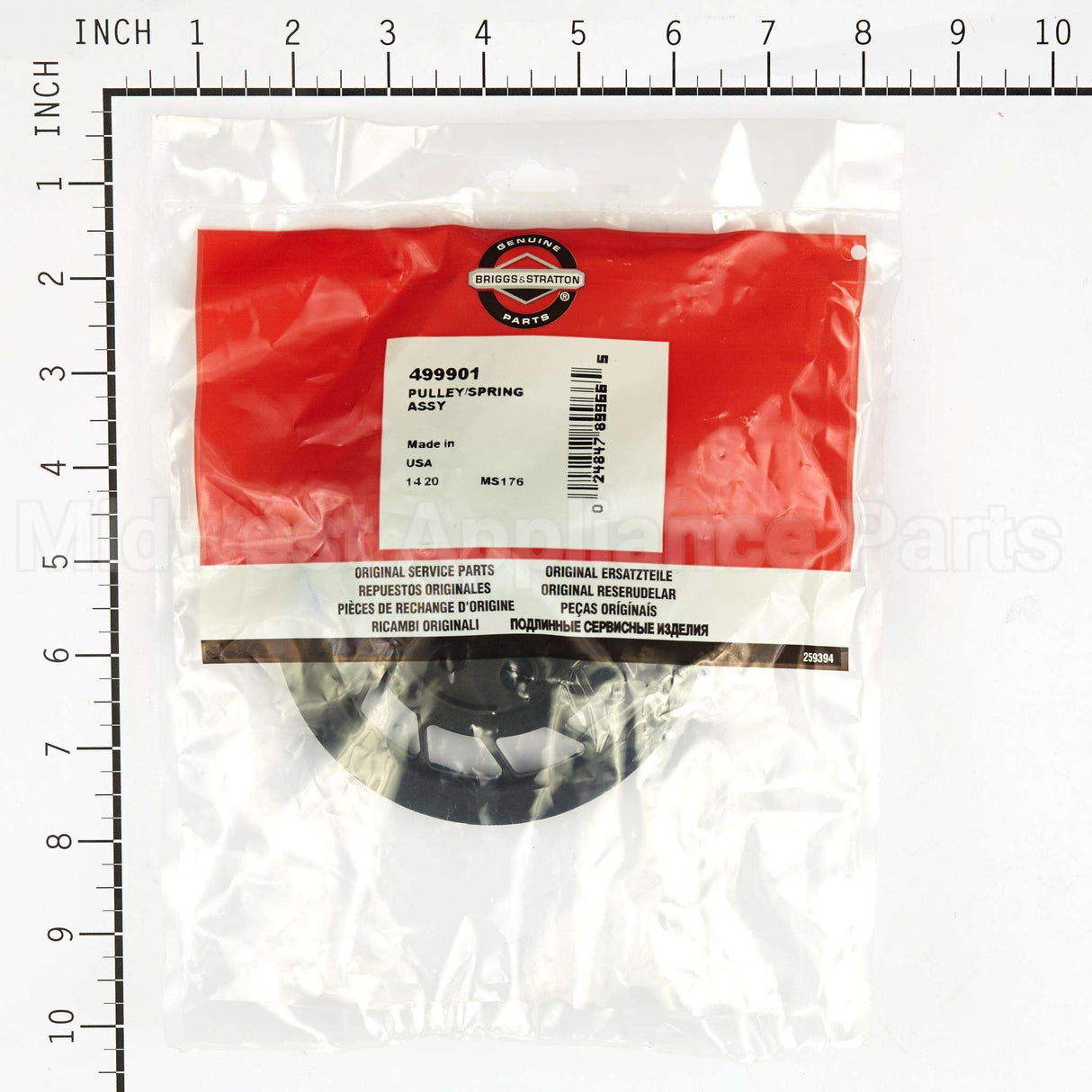 499901 Briggs & Stratton Pulley/Spring Assy