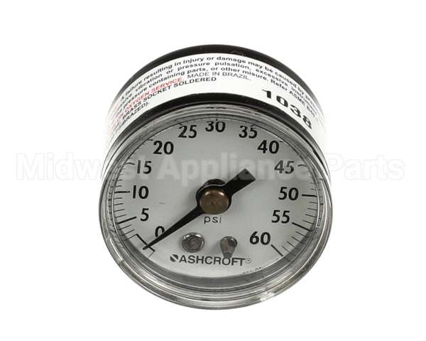 AR800-2500004 Cleveland Gauge 0-60 Psi