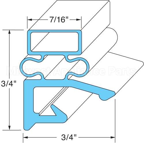 00-280984-00010 Compatible Hobart Gasket, Door