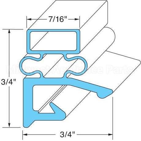 00-280984-00010 Compatible Hobart Gasket, Door